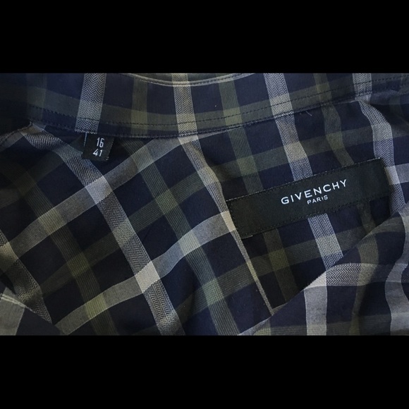 Givenchy Paris Fitted LongSleeve ButtonPlaid Shirt - Picture 5 of 8